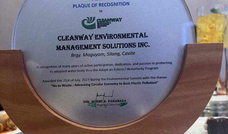 Environmental Summit 2023 Award